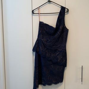 BCBG Maxazria One Shoulder Dress